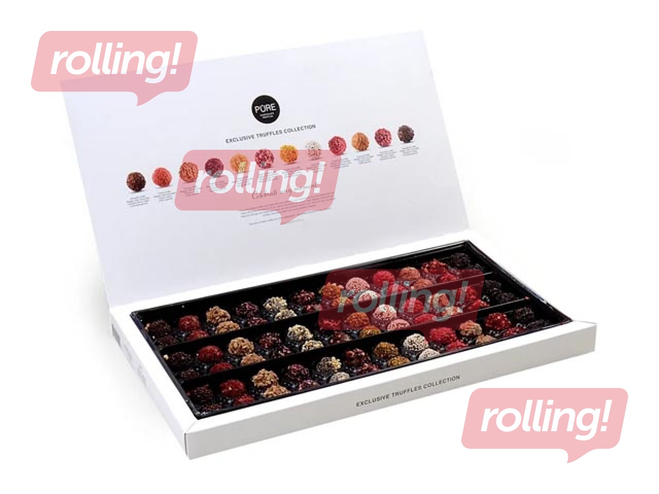 Pure Chocolate šokolaaditrühvlite kollektsioon Latvju Raksti 20, 160g