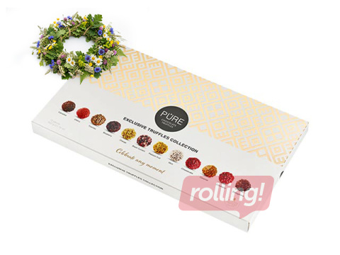 Šokolaaditrühvlite kollektsioon Latvijas Raksti Pure Chocolate, 72 tk. +Jaanipäeva kingitus!