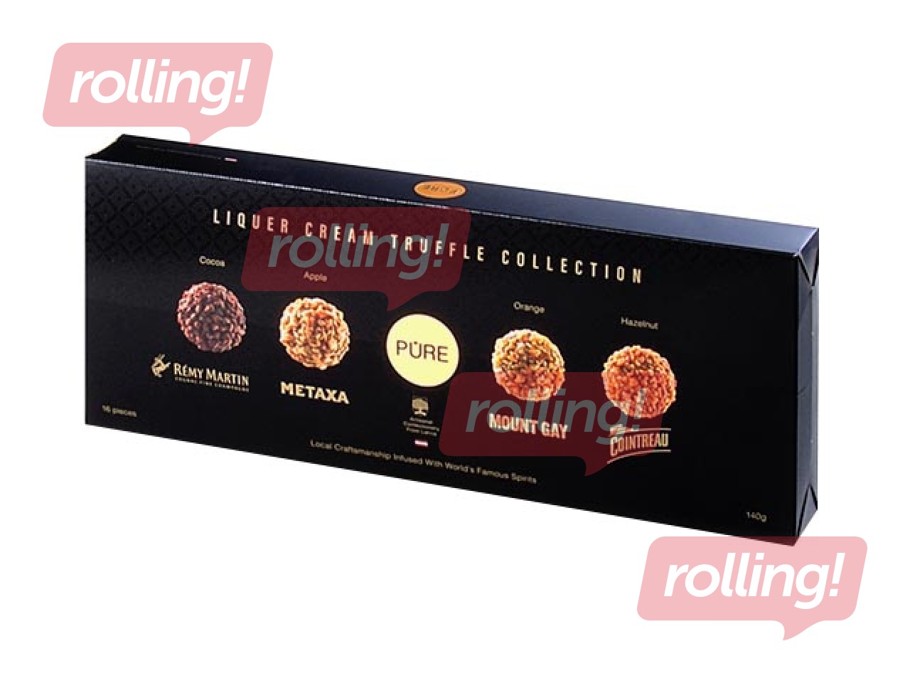 Pure Chocolate šokolaadi ja kange alkoholi kreemtrühvlite kollektsioon, 140g