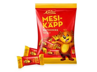 Kommid Kalev, Mesikäpp, kakaobatoonike vahvliga, 150g