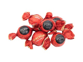 Tumšās šokolādes trifeles Pure Chocolate ar marcipāna krēma pildījumu, 1kg