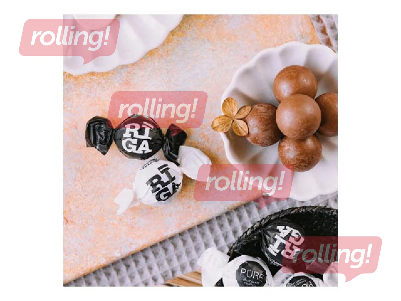 Piimašokolaadi trühvlid Pure Chocolate mustikajogurtikreemitäidisega Riga, 1 kg