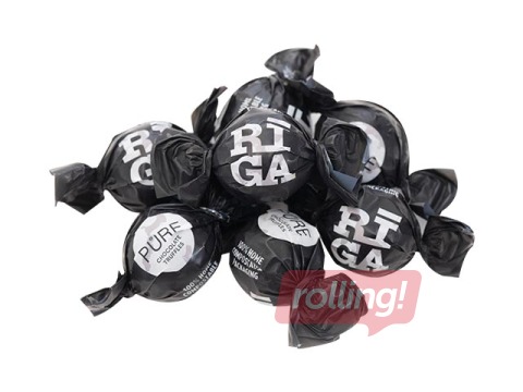 Piena šokolādes trifeles Pure Chocolate Rīga ar lazdu riekstu cepumu krēma pildījumu, 1kg