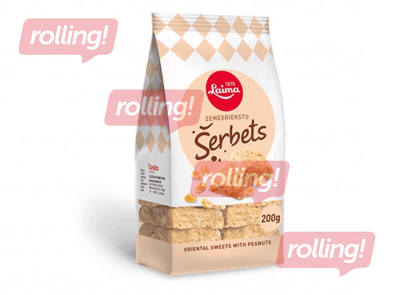Maapähklišerbett Laime, 200 g