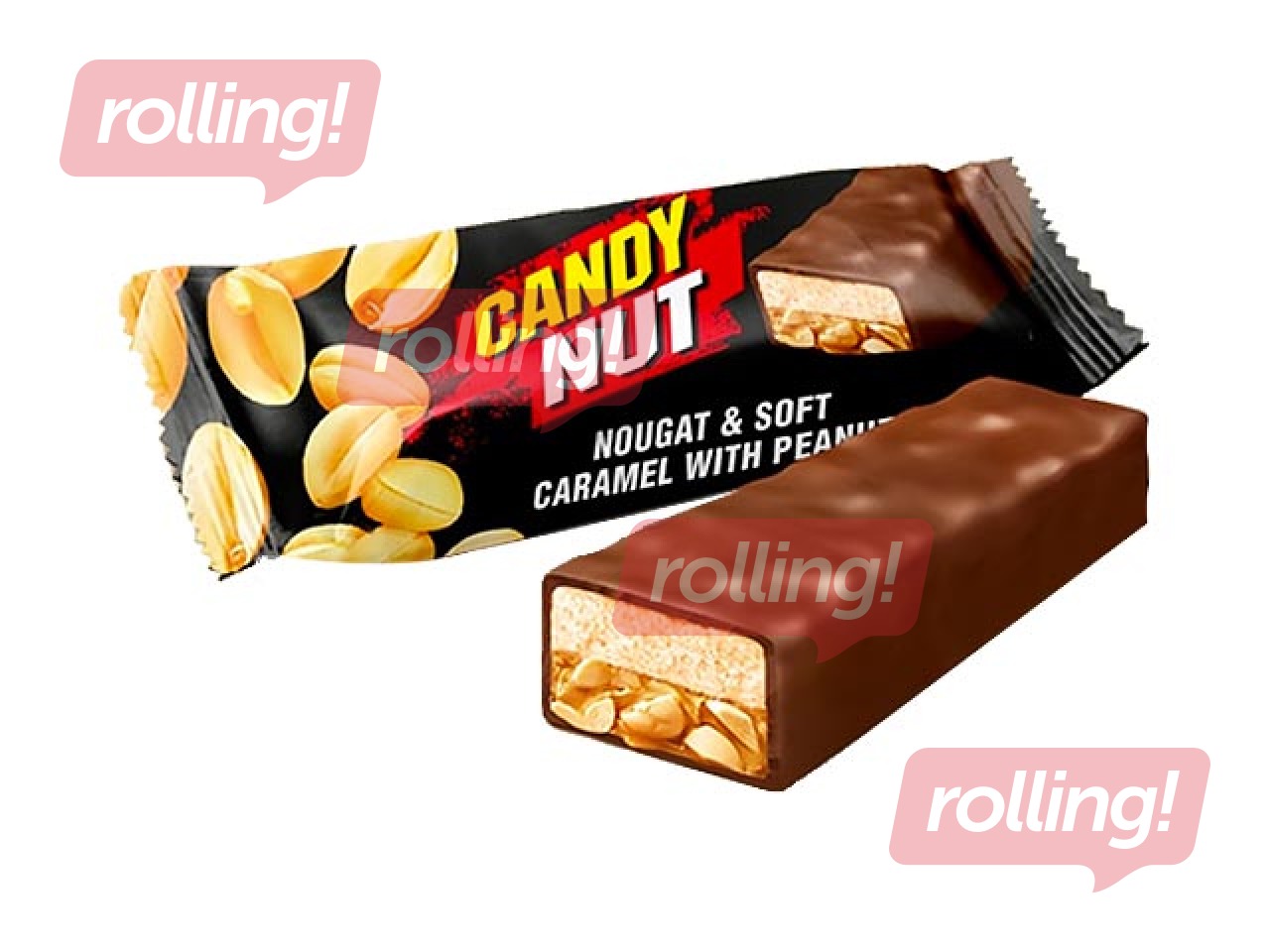 Šokolādes konfektes Candy Nut nuga, Roshen, 1kg