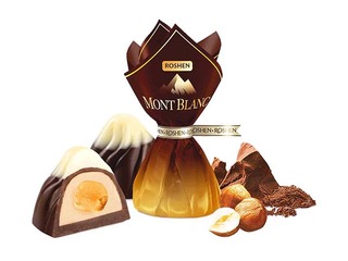Šokolaadikommid Mont Blanc terve sarapuupähkliga, Roshen, 1 kg