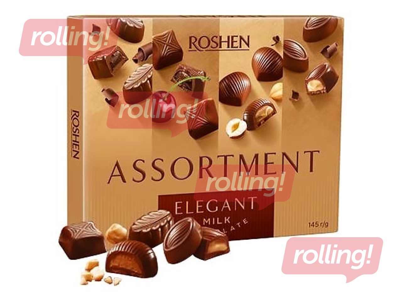Piimašokolaadi kommid Assortment Elegant, Roshen, 145 g