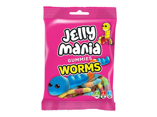 Tarretisekompvekid Jelly Mania, Worms, 100g