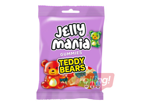 Želejkonfektes Jelly Mania, Teddy Bears, 100g