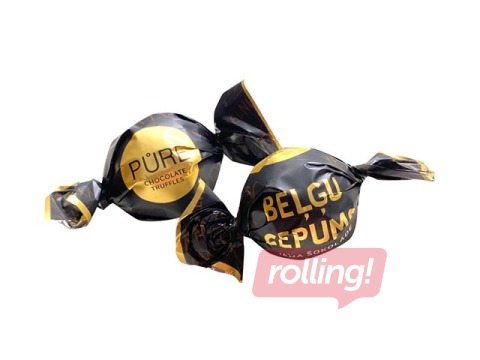 Piimašokolaadid trühvlid Pure Chocolate belgia biskviitkreemi täidisega, 1 kg