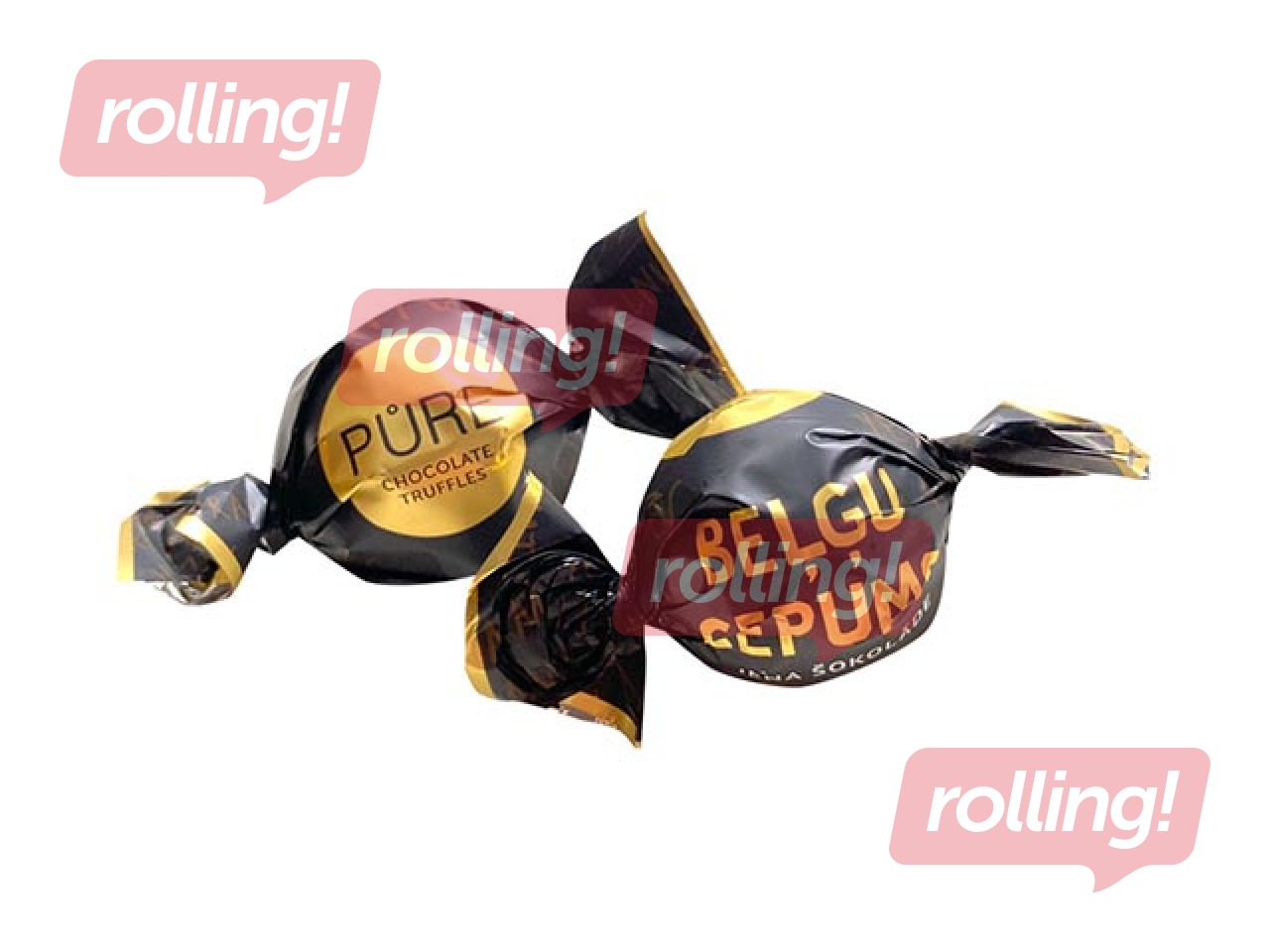 Piimašokolaadid trühvlid Pure Chocolate belgia biskviitkreemi täidisega, 1 kg