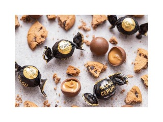 Piimašokolaadid trühvlid Pure Chocolate belgia biskviitkreemi täidisega, 1 kg