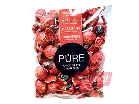 Pure Chocolate šokolaaditrühvlid martsipanikreemi täidisega, 500 g