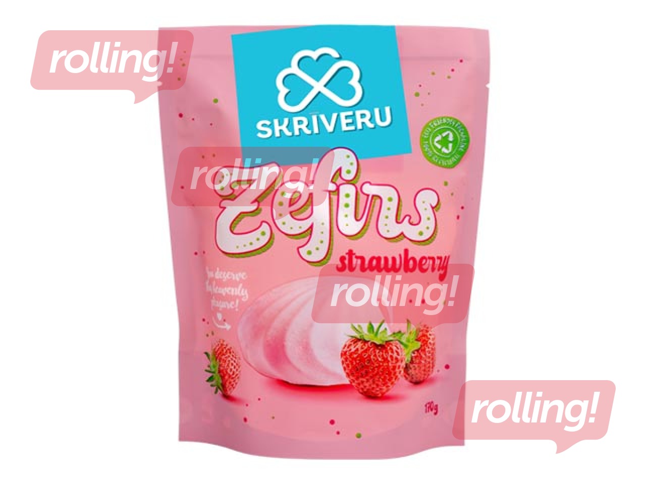 Maasikamaitseline vahukomm Skrīveru, 170g
