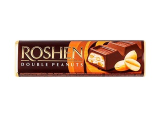 Double Peanuts Milk Chocolate with peanut cream, Roshen, 38g