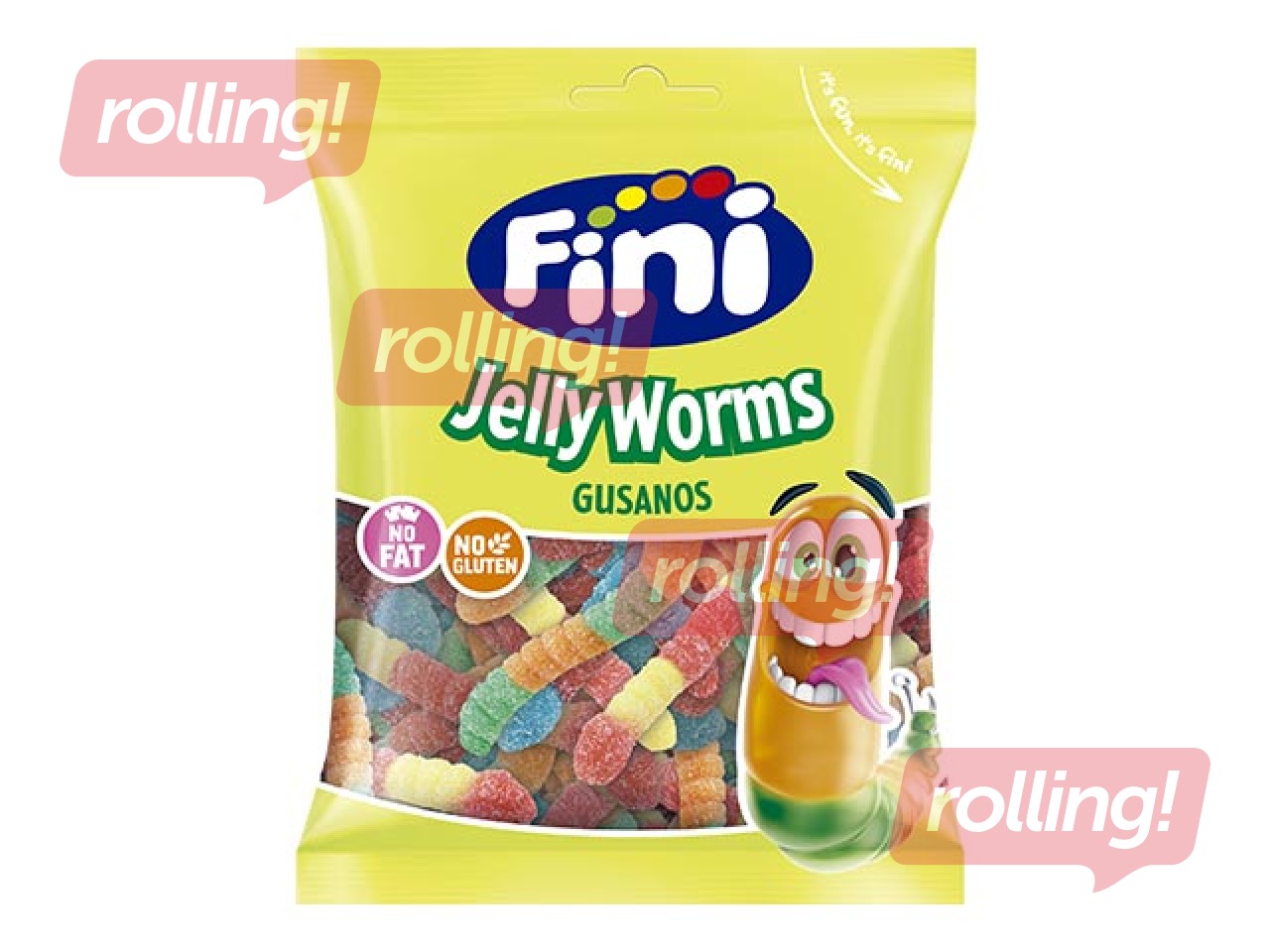 Kummikommid Fini, Jelly Worms, 90g