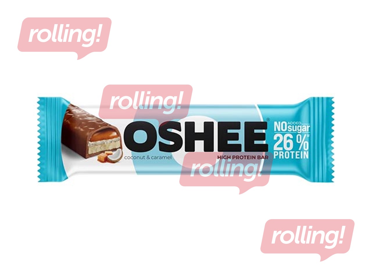 Proteiinibatoon kookose-karamelli maitsega Oshee, 48g