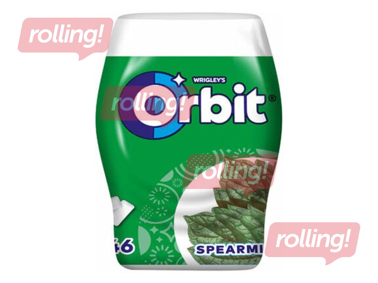 Närimiskumm Orbit, Spearmint, 46 tk.