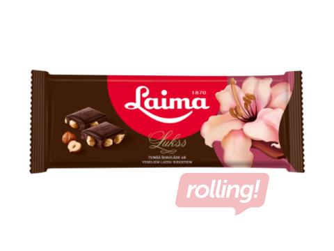Chocolate dark with whole hazelnuts Laima, 190g