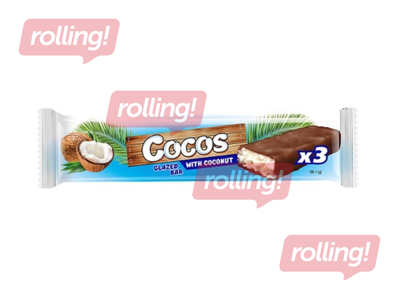 Šokolaadibatoon Gangster, kookosiga, 100g