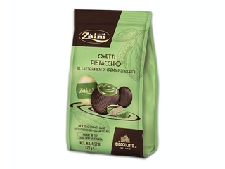 Milk chocolate eggs with pistachio filling, Zaini, 128g