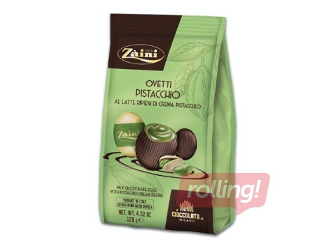 Шоколадные яйца с фисташковой начинкой, Zaini, 128г