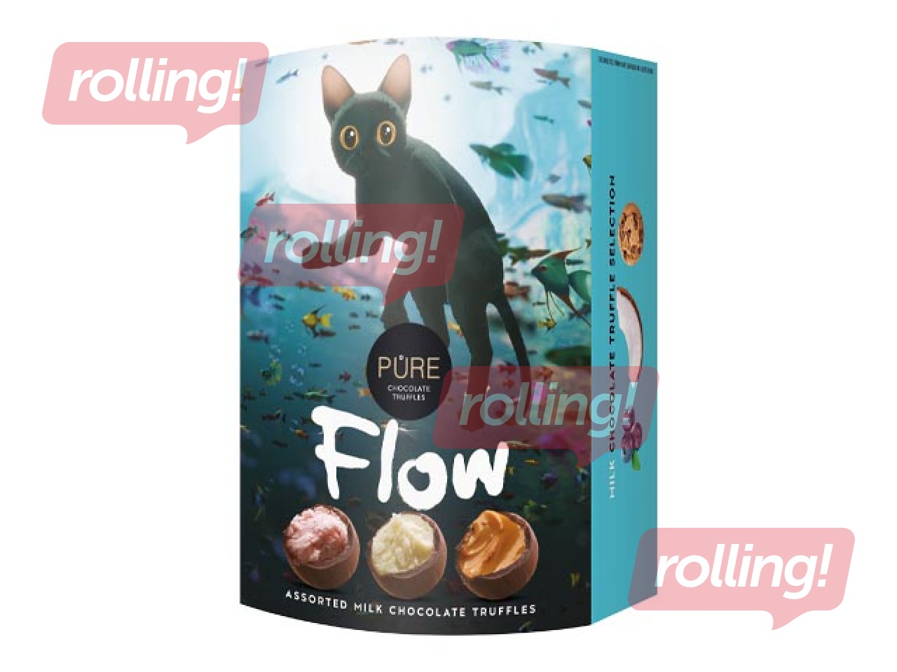 Piena šokolādes trifeļu izlase Pure Chocolate Straume-Kaķis, 108g