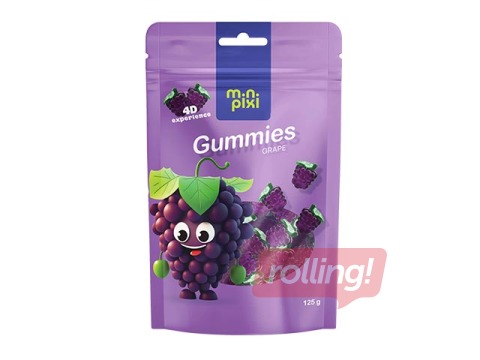Желейные конфеты, MiniPixi, со вкусом винограда, 130g
