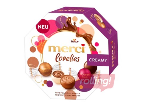 Ассорти шоколадных конфет Merci, Lovelies, Creamy, 185г