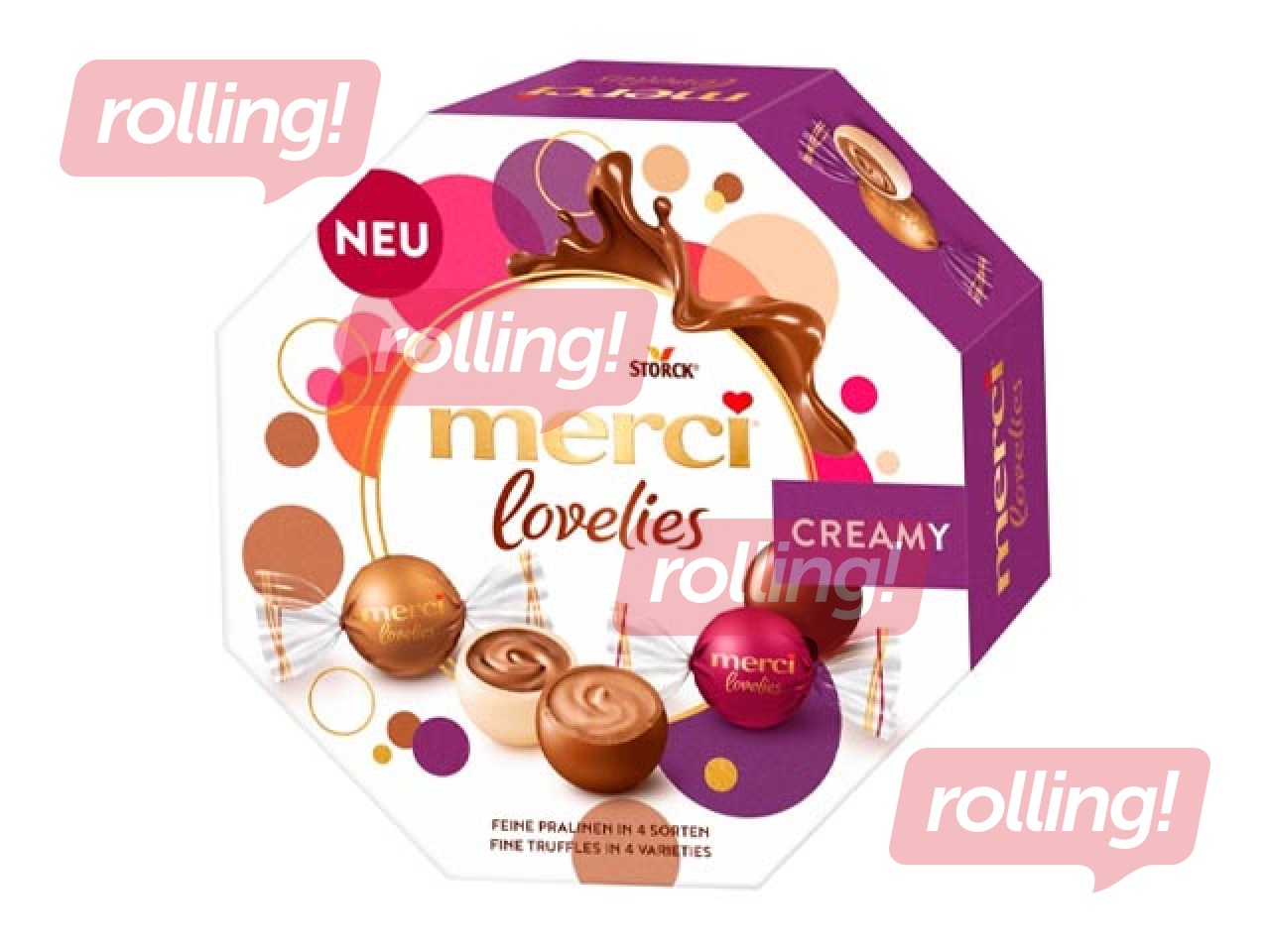 Ассорти шоколадных конфет Merci, Lovelies, Creamy, 185г