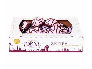 Marshmallow Torņu iela glazed with raspberry flavor, Aizkraukles Saldumi, 750 g