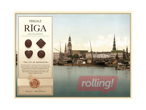 Dark chocolate assortment Pergale, Riga, 348g