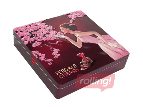 Chocolate candies PERGALE with cherry liqueur, metal box, 355g