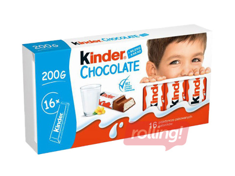 Piimashokolaad lastele Kinder chocolate, 200g