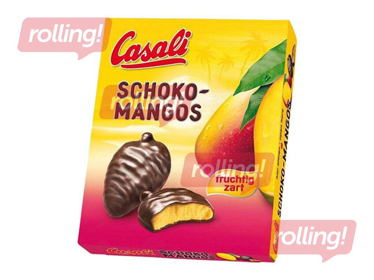 Soufflé Casali with mango flavour in chocolate, 150g