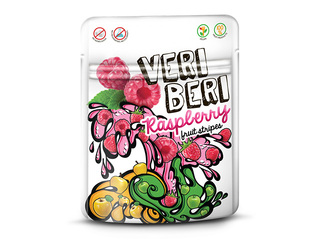 Candies, Veri Beri, raspberry strips, 50g