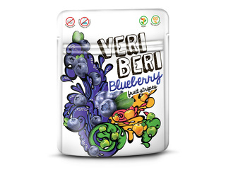 Candies, Veri Beri, blueberry strips, 50g