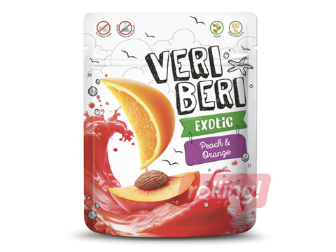 Kommid, Veri Beri, Exotic, virsiku- ja apelsinipulgad, 50g