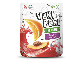 Kommid, Veri Beri, Exotic, virsiku- ja apelsinipulgad, 50g