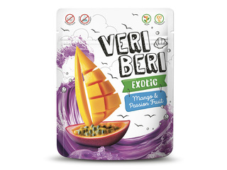Kommid, Veri Beri, Exotic, mango- ja passioniviljapulgad, 50g