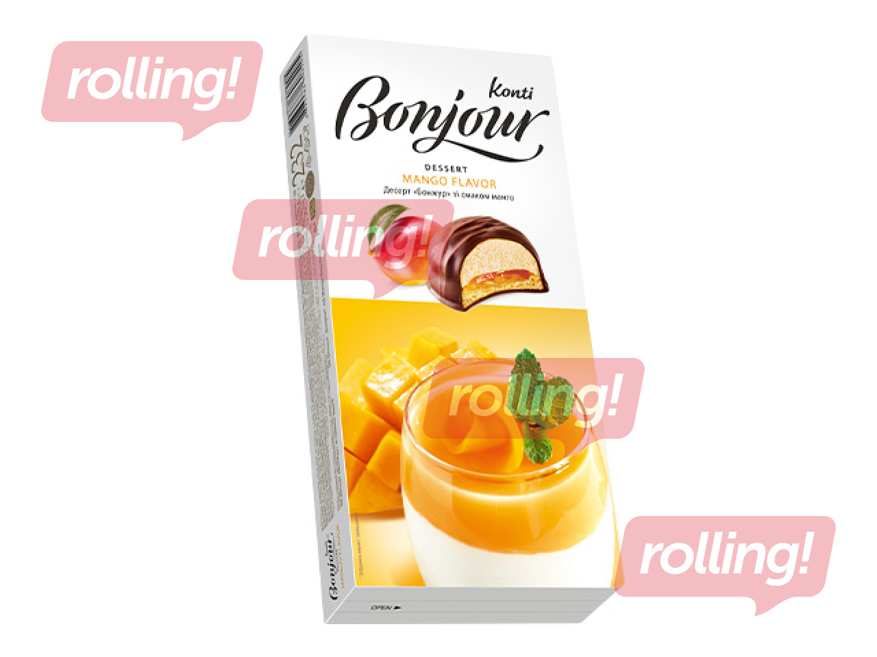 Konfektes Bonjour Konti, ar mango garšu, 232g