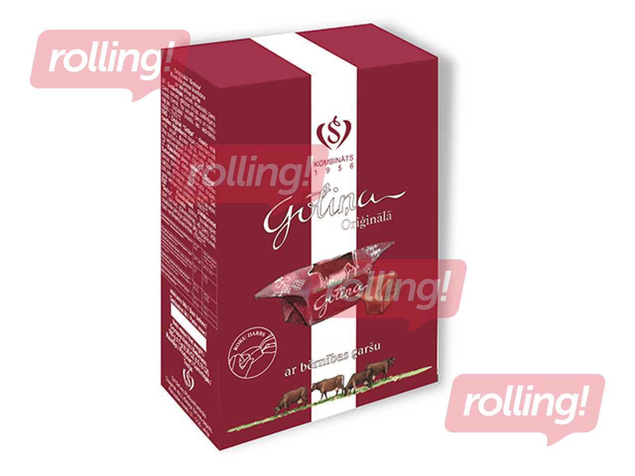 Kommid Skrīveru Gotiņa, originaal, Läti lipu värvides, 180g