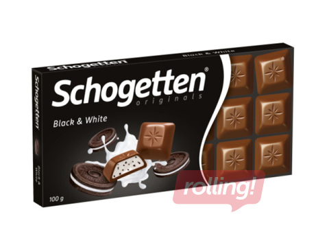 Šokolaad Schogetten Black & White, 100g