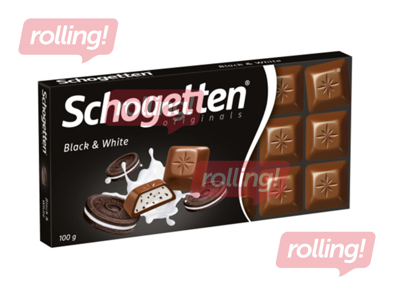 Šokolaad Schogetten Black & White, 100g