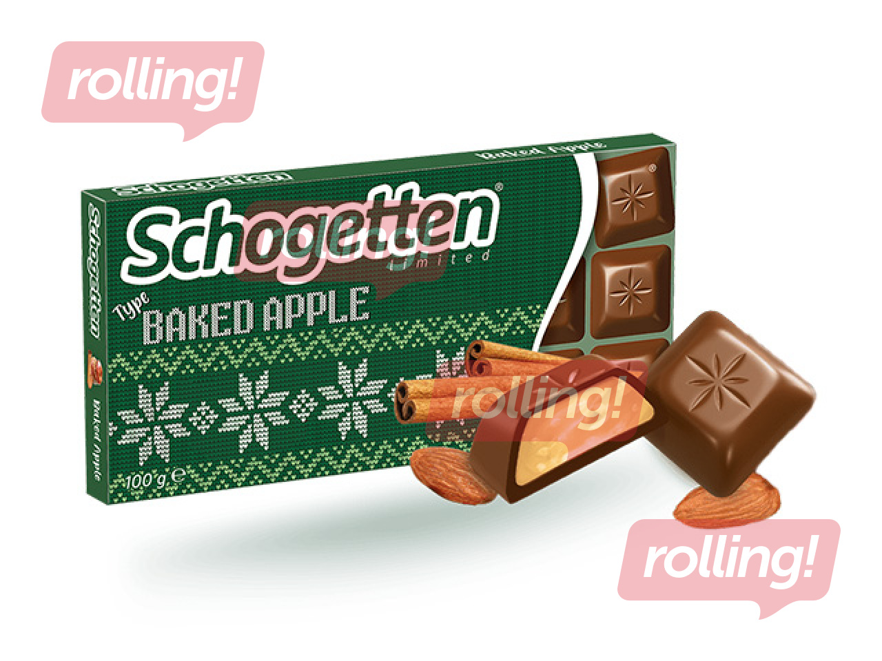 Šokolāde Schogetten Winter, ar ceptiem āboliem 100g