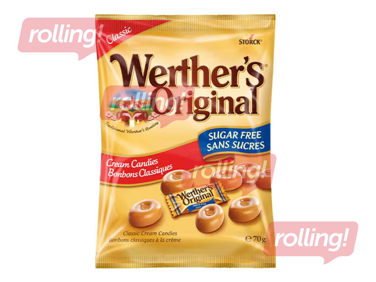 Karamellid Werther’s Original, Kooremaitselised, 70g