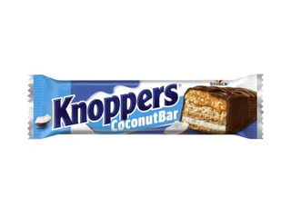 Šokolaadiga vahvlibatoon Knoppers, Coconut, 40g