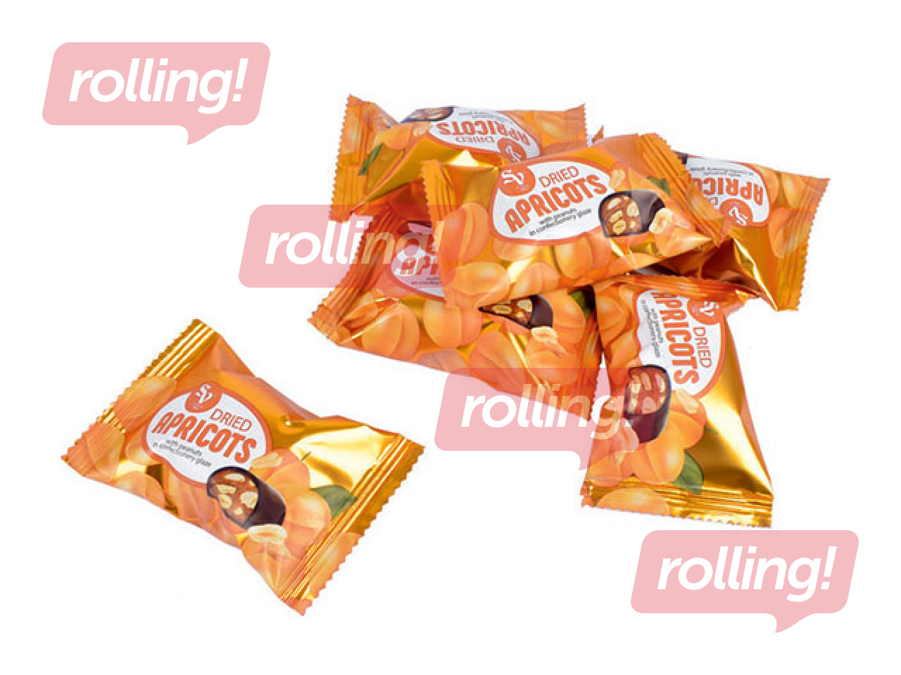 Конфеты Aizkraukles Saldumi Dried Apricot & Peanut, 2.8кг