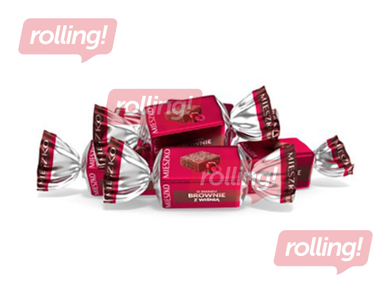 Konfektes Mieszko ar braunija un ķiršu garšu, 1kg