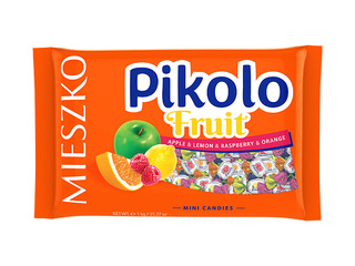 Kommid Mieszko, Pikolo, puuvilja-marjamaitselised kõvad kommid, 1kg
